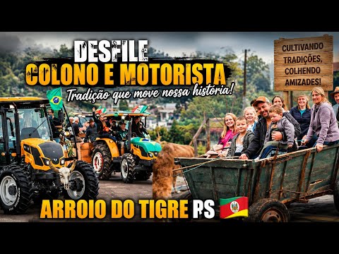 Desfile dia do colono e motorista de Arroio do Tigre - RS