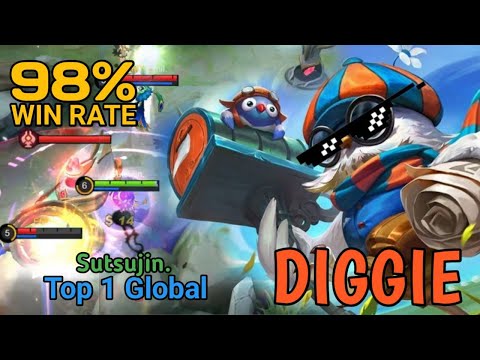 98% Win Rate Diggie || Annoying Diggie -Top 1 Global Diggie by Sutsujin. | Mobile Legends: Bang Bang