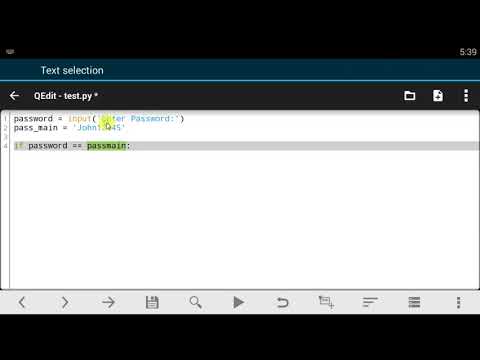 Qpython Tutorial 17 If User Inputs