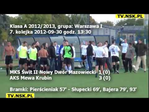 tv.nsk.pl 2012-09-30 MKS Świt II Nowy Dwór Maz. - AKS Mewa Krubin 1-3 (0-0) druga połowa