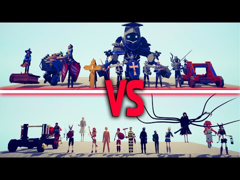 MEGA SPOOKY vs MEGA MEDIEVAL TEAM - Totally Accurate Battle Simulator | TABS
