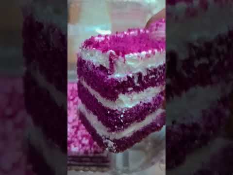 purple cake ❤️ #youtubeshorts #dessert #food #happy #chocolate #food #eating #cooking