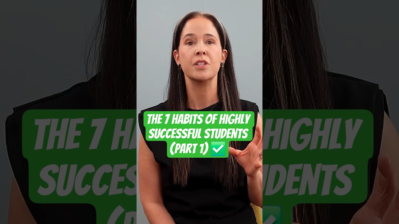 Video thumbnail for The 7 Habits of Highly Successful Students (Part 1) ✅