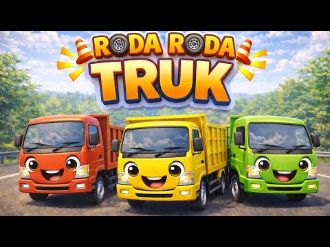 Roda Roda Truk Berputar 🎶- Lagu Anak Roda Roda Bis Versi Roda Truk Terbaru | Lagu Anak Anak Animasi