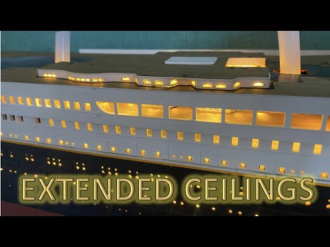 Radio Control Trumpeter 1:200 Titanic Build Part 41 - Extending Ceilings