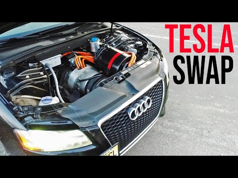 Tesla-Powered Audi S5 with Quattro AWD