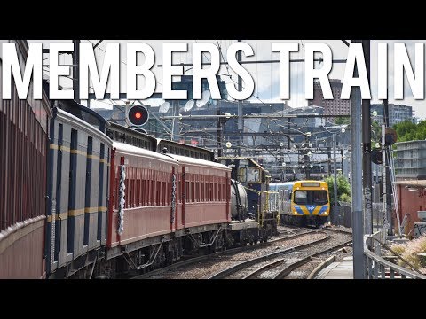 Yard pilot leads on the mainline! (Steamrail Members Train 2018) | Y164