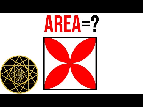 Hard Geometry Problem - What is The Red Area?