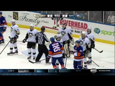 Chris Kunitz goal 2-2 Mar 22 2013 Pittsburgh Penguins vs NY Islanders NHL Hockey