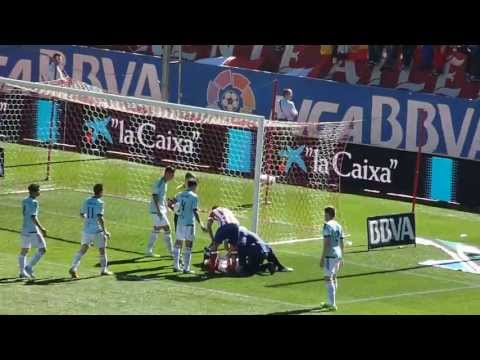 2013 2014 Atlético de Madrid   Celta   Ocasión Diego Costa y golpe al portero del Celta