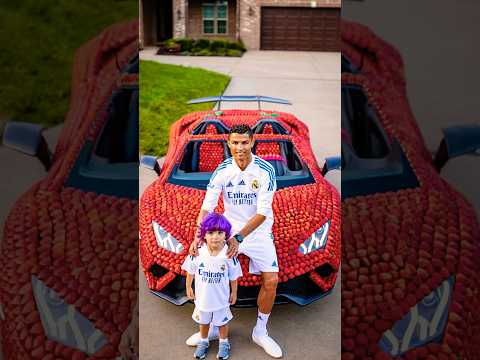 Ronaldo's son and Messi's son's car race. There is one player who is not fair. #ronaldo #football