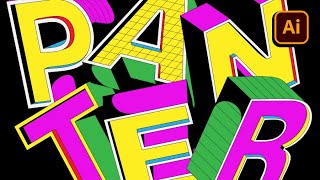 How To Make 3D Cartoon Text in Illustrator!