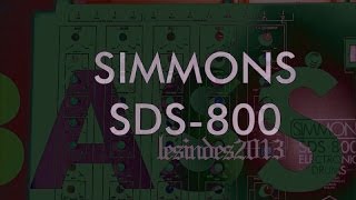 Video thumbnail for Simmons SDS-800 [Electronic Drums] ANALOG -- 1 by 1 by LESINDES
