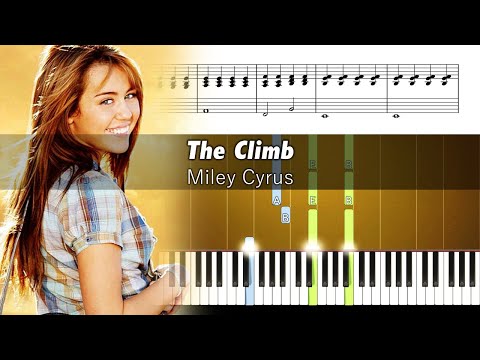 Miley Cyrus - The Climb - Accurate Piano Tutorial with Sheet Music