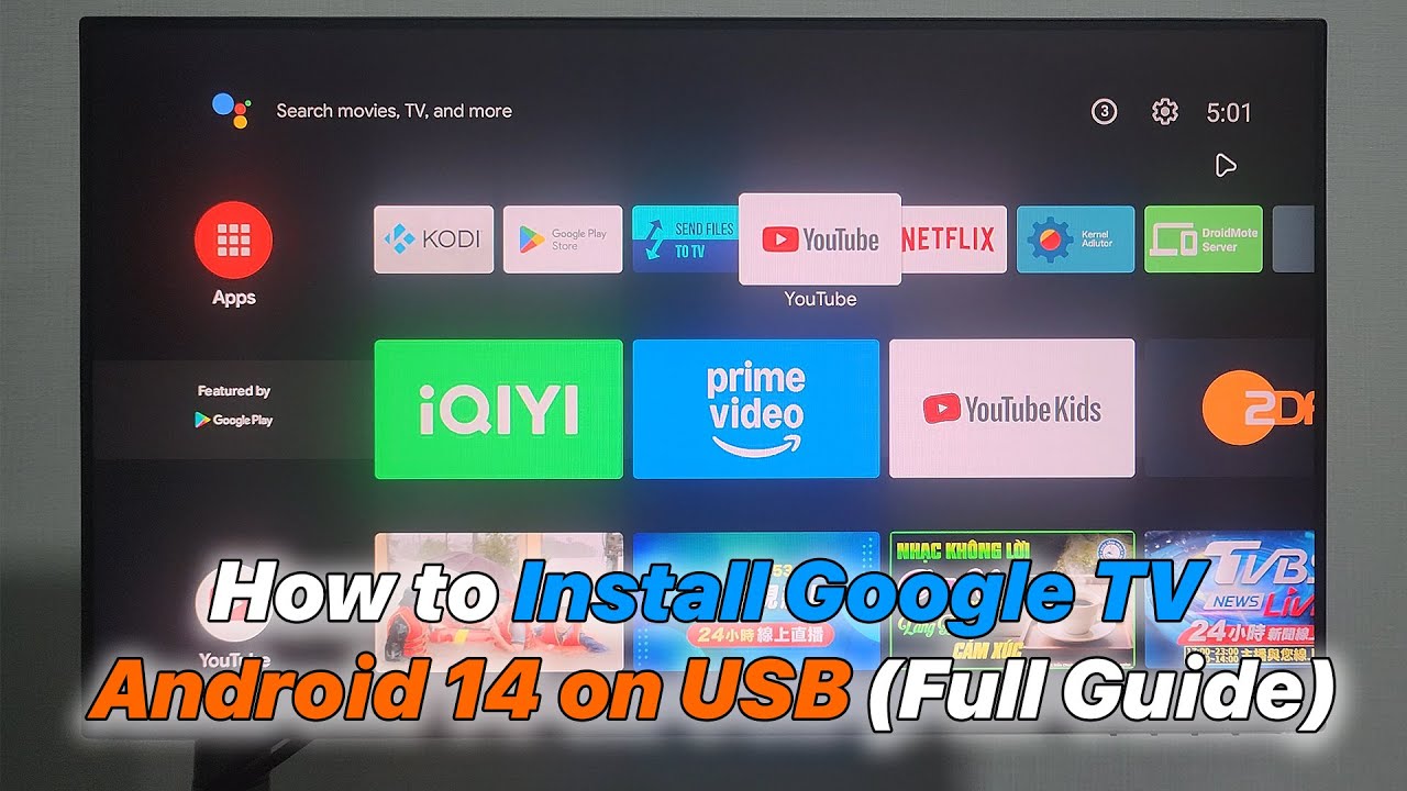 How to Install Google TV Android 14 on USB (Full Guide)