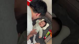 あやし方を評価してくれる赤ちゃん👶 #赤ちゃん #生後2ヶ月 #0歳