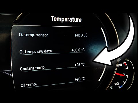 BMW 5-Series G30: hidden diagnostic menu and engine temperature display