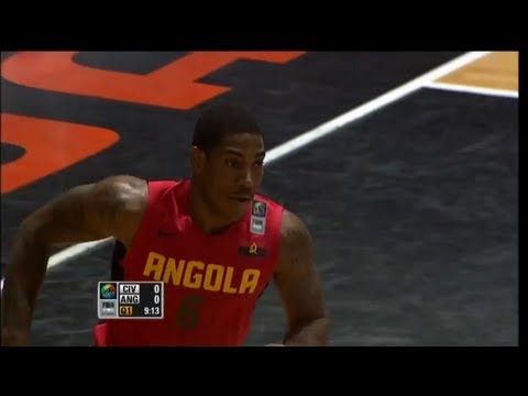 Carlos Morais highlights at the AfroBasket 2013 - Angola vs Ivory Coast