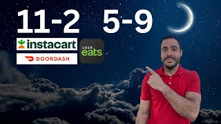 I Tested Only Working Peak Hours (Instacart DoorDash Uber Eats)