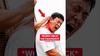 IVE NEVER CRACKED A NECK THIS BAD‼️ #chiropractic #backpain #neckpain #trending