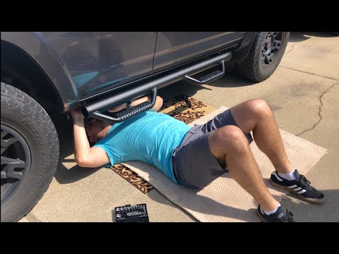 N FAB Nerf Steps QUICK Install for a 5th Gen 4Runner!!!