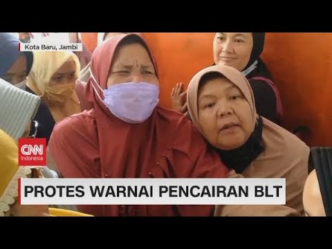 Protes Warnai Pencairan BLT, Uang Tunai BLT Habis