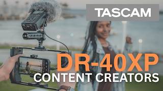 Video thumbnail for DR-40XP -  Field Recorder & Interface for Content Creators by TASCAM Official