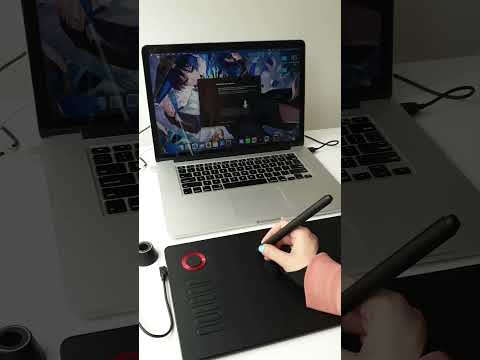 setting up my veikk a15 pro tablet✌ #anime #artist #art #digitalart #akihayakawa