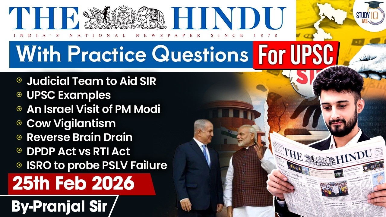 The Hindu Analysis | 25th February 2026 | The Hindu News Paper Today With Practice Questions