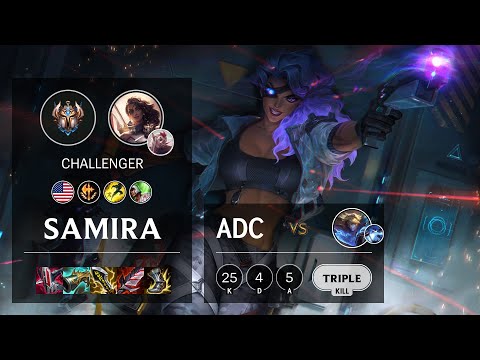 Samira ADC vs Ezreal - NA Challenger Patch 11.24b