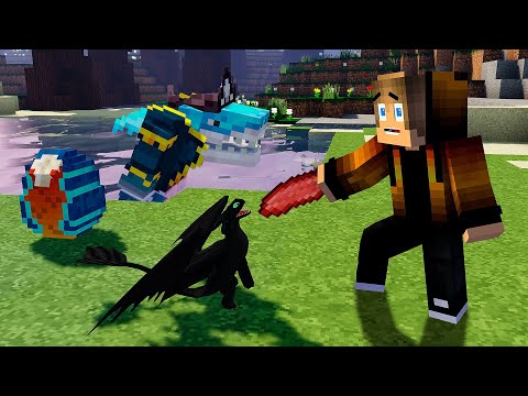 I Fought Captain Shark To Steal The FIRE Phoenix Egg! MINECRAFT DRAGONS & ANIMALS