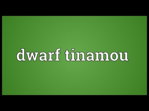 Dwarf tinamou Meaning