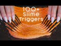ASMR - 100 Slime Triggers For Sleep And Tingles (all slime types) ~ ASMR No Talking