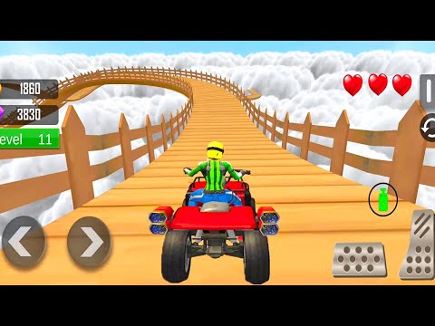 Taxi ATV Bike Mountain Climb Track Racing | ATV Taxi Quad Bike Driving Game | Stunt Challenge Game