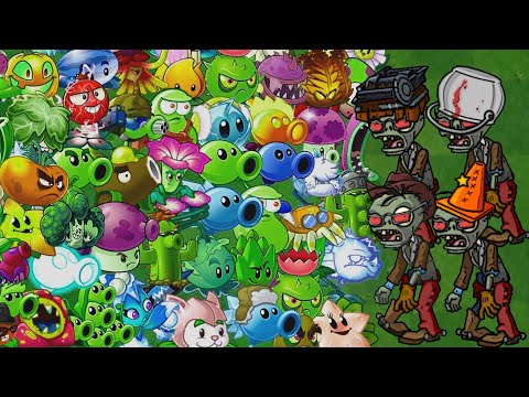 All Plants in Plants vs Zombies 2 Power-Up! | Cart-Head Zombie vs Max Level Plants | Cowboy Zombies