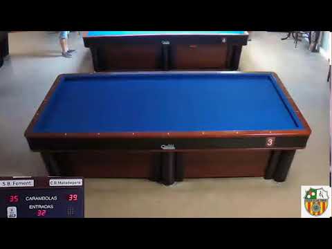 LLIGA CATALANA 3 BANDES 1ª. DIV  -  S.B. FOMENT MOLINS  vs  C.B.MATADEPERA