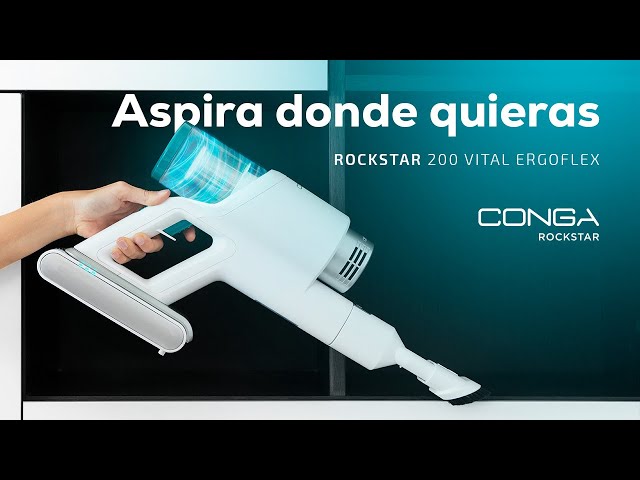 Cecotec RockStar 200 Vital ErgoFlex Aspirador Escoba con Motor Digital 330W video