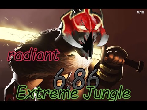Dota 2 6.86 Jungle Radiant - Juggernaut Mask of Madness! 6:17 min