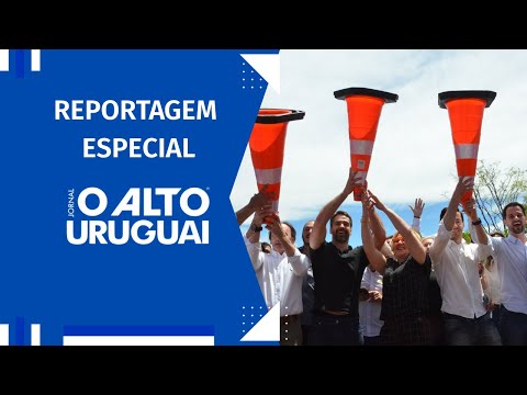 Eduardo Leite inaugura a ERS-591 entre Ametista do Sul e Frederico Westphalen.