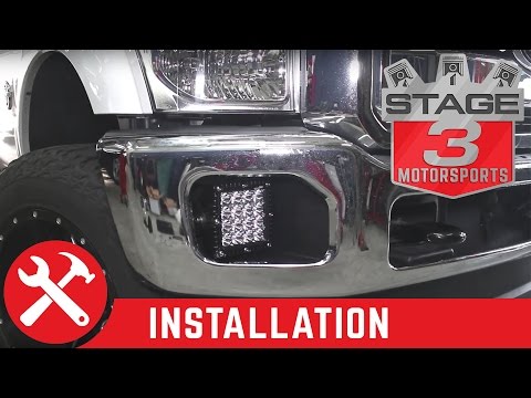 2011-2015 Ford F-250 F-350 Rigid Q Series Complete Fog Light Kit Install