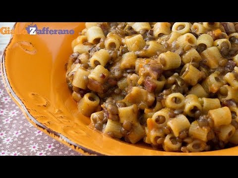 PASTA E LENTICCHIE VELOCE - Ricetta in 1 minuto