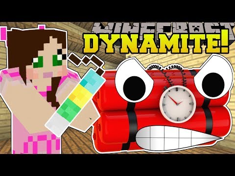 Minecraft: CRAZY DYNAMITE! (LUCKY DYNAMITE, DEATH TRAP DYNAMITE, & MORE!) Mod Showcase