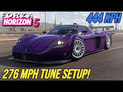 Thumbnail for FORZA HORIZON 5 - 276 MPH Maserati MC12 Corsa Tune Setup by Maserati MC12