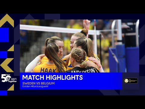 Highlights | Sweden vs. Belgium - CEV Volleyball European Golden League 2023