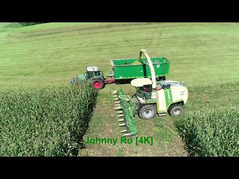 Maishäckseln mit LU Biggel, Krone Big X 1100 mit 12 Reihen Maisgebiss, Case, Fendt Teil 7 2024 [4K]