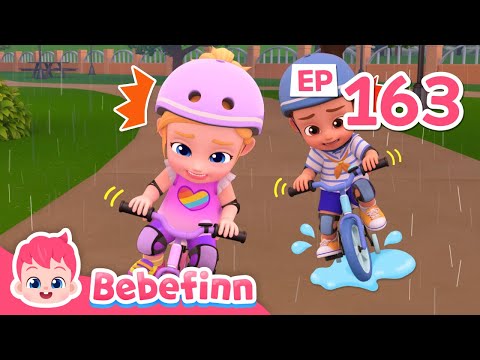 🚲⛑️ Bike Safety RulesㅣEP163ㅣSong for KidsㅣBebefinn Nursery Rhymes