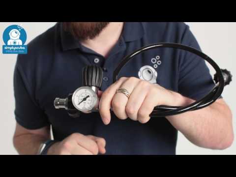 DIR Zone 1M Decanting Whip With Steel Gauge - www.simplyscuba.com