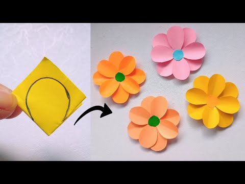 Making paper flowers 💐#flowermaking #diy #cute #paperflowercraft #craft #paperart #papercrafts #art