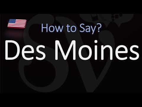 Part of a video titled How to Pronounce Des Moines? (CORRECTLY) - YouTube