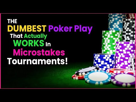 The DUMBEST Play That Actually WORKS In Microstakes Tournaments!